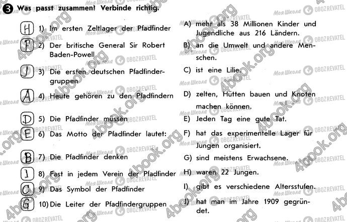 ГДЗ Німецька мова 10 клас сторінка Стр9 Впр3